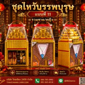 ชุดบรรพบุรุษ แบบที่ 11 (รวมชาย/หญิง)(ลัง/2ชุด)